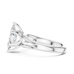 Gold Jewelry L36-7, Marquise center stone, White Gold, view 3