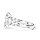 Gold Jewelry L36-7, Marquise center stone, White Gold, view 3