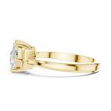 Gold Ring DDLR-484, Yellow Gold, view 3
