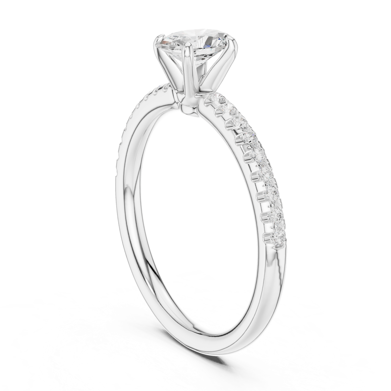 Gold Ring DDLR-588, White Gold