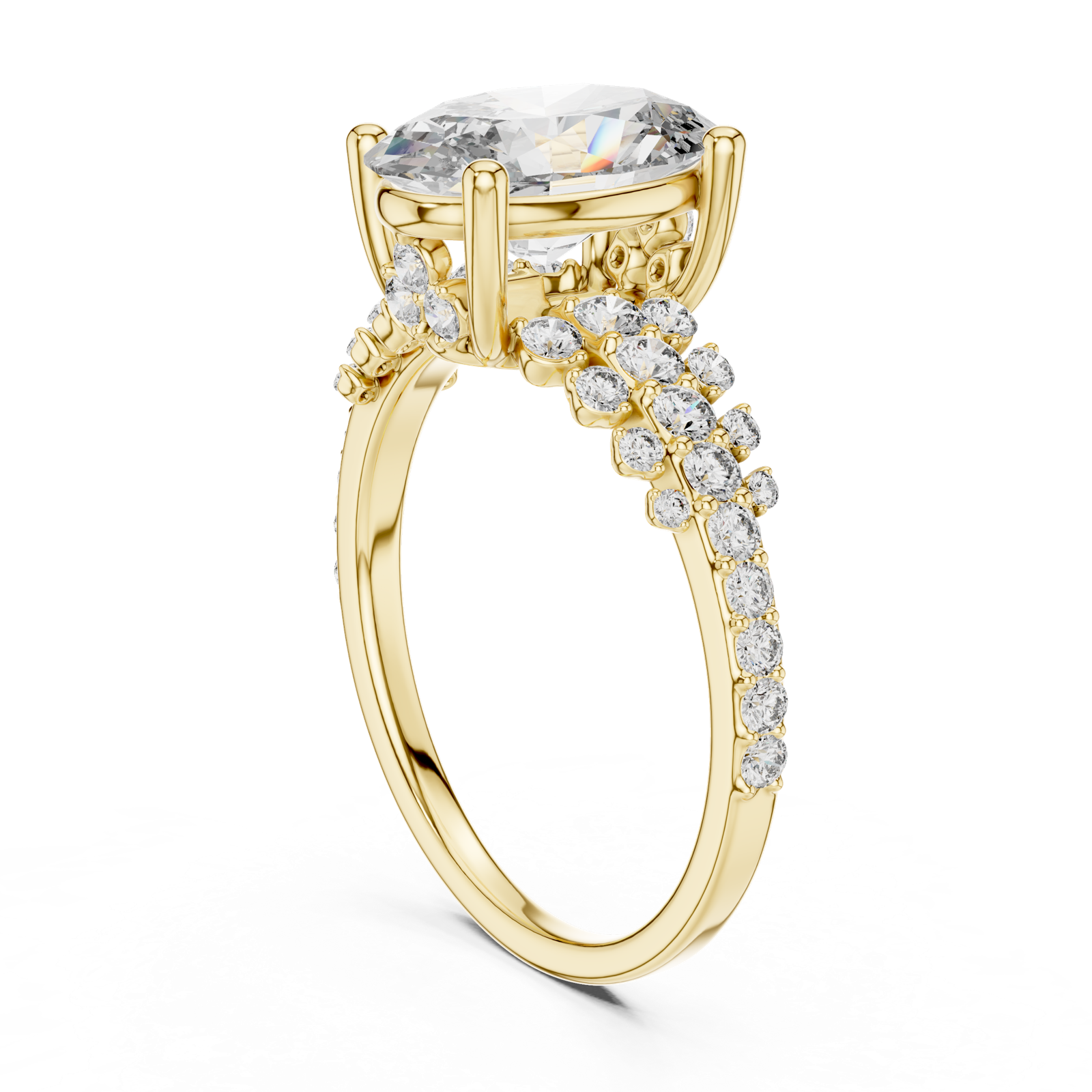 Gold Ring DDLR-060, Yellow Gold, view 1