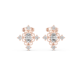 Gold Earrings AGDER-350, Rose Gold