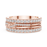 Gold Ring DDLR-234, Rose Gold, view 3