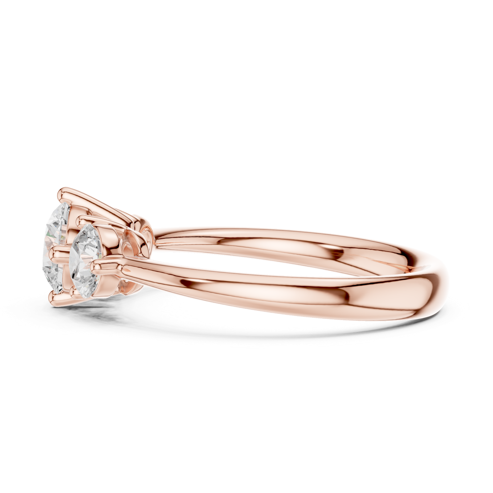 Gold Ring DDLR-653, Rose Gold, view 3