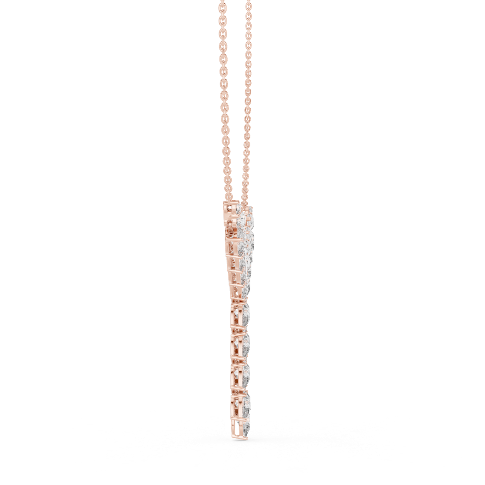 Gold Pendant GNK-0005, Rose Gold, view 3