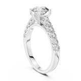 Gold Ring LR-0113, White Gold, view 1