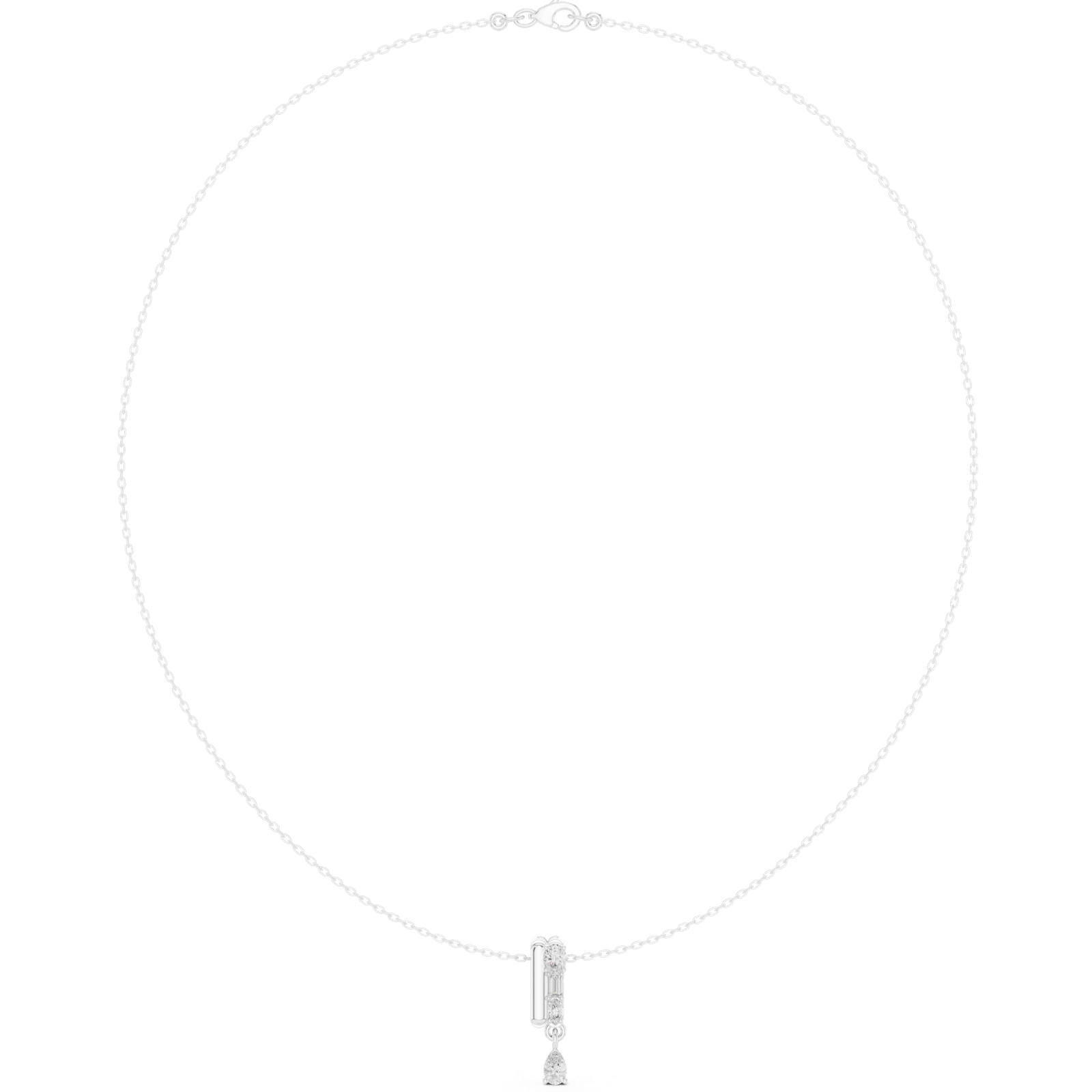 Gold Necklace SBWN (14), White Gold