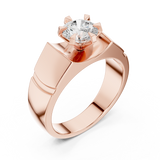 Gold Men's Ring GGR-0027, Rose Gold, view 2