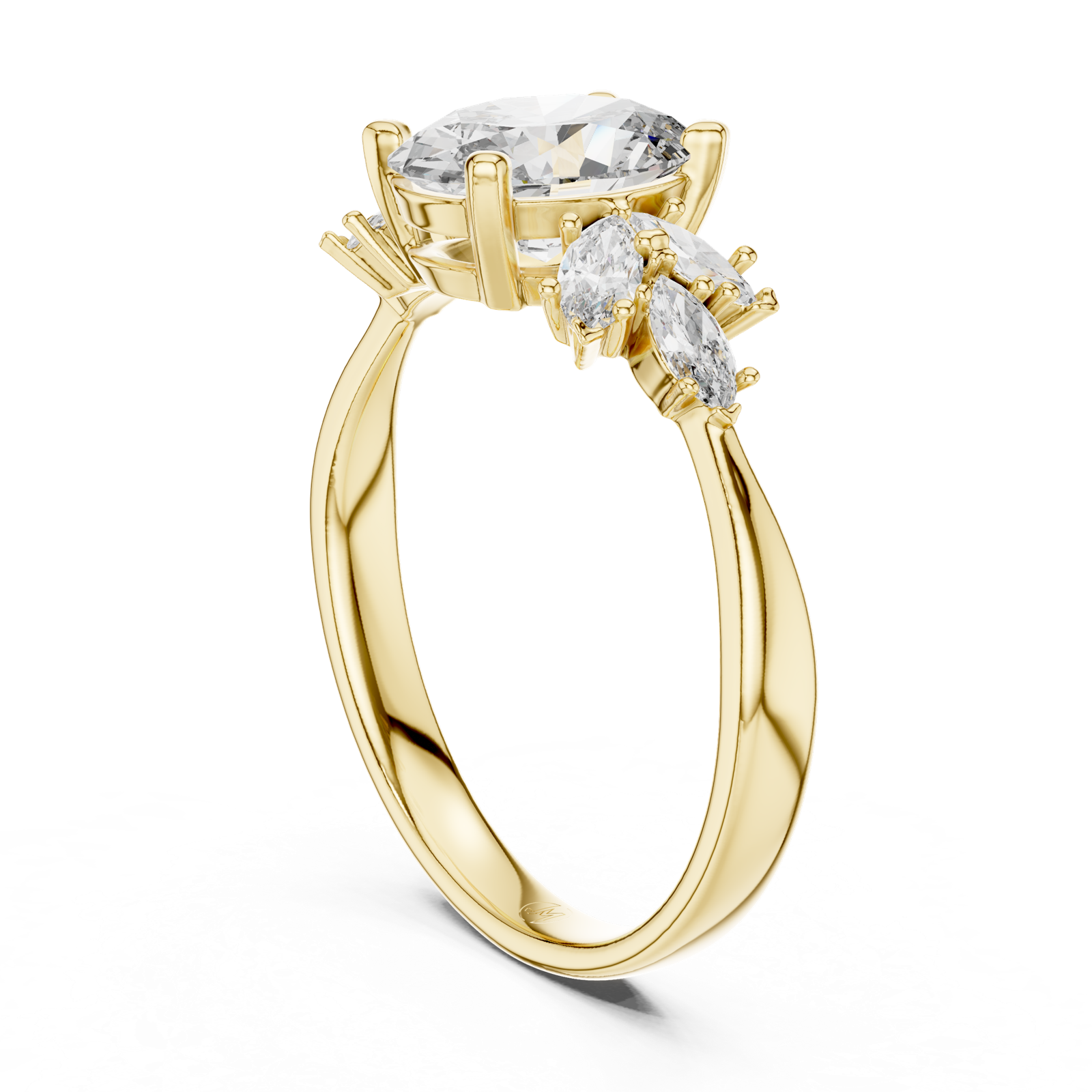 Gold Ring 20-10002L, Yellow Gold