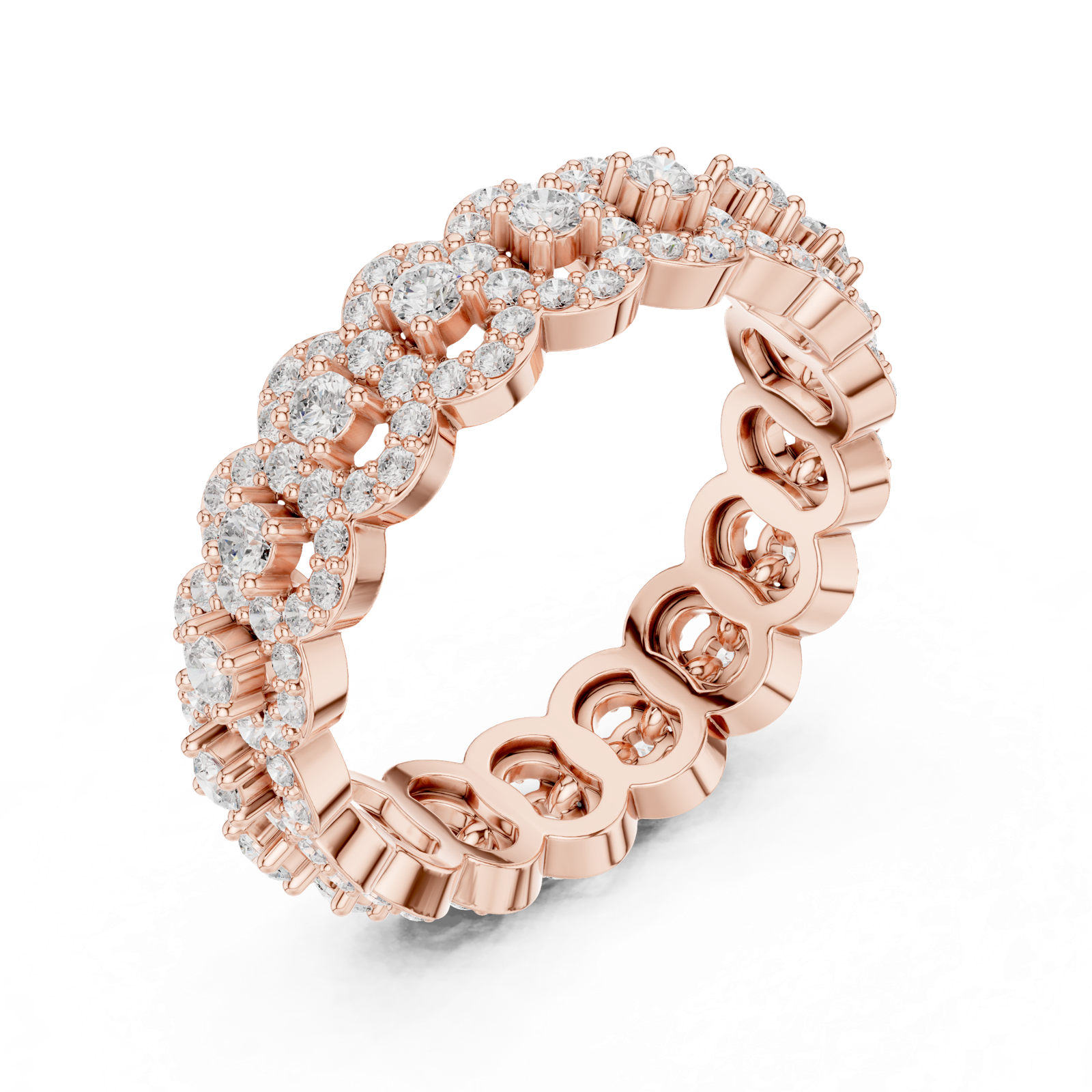 Gold Ring DDLR-366, Rose Gold, view 2