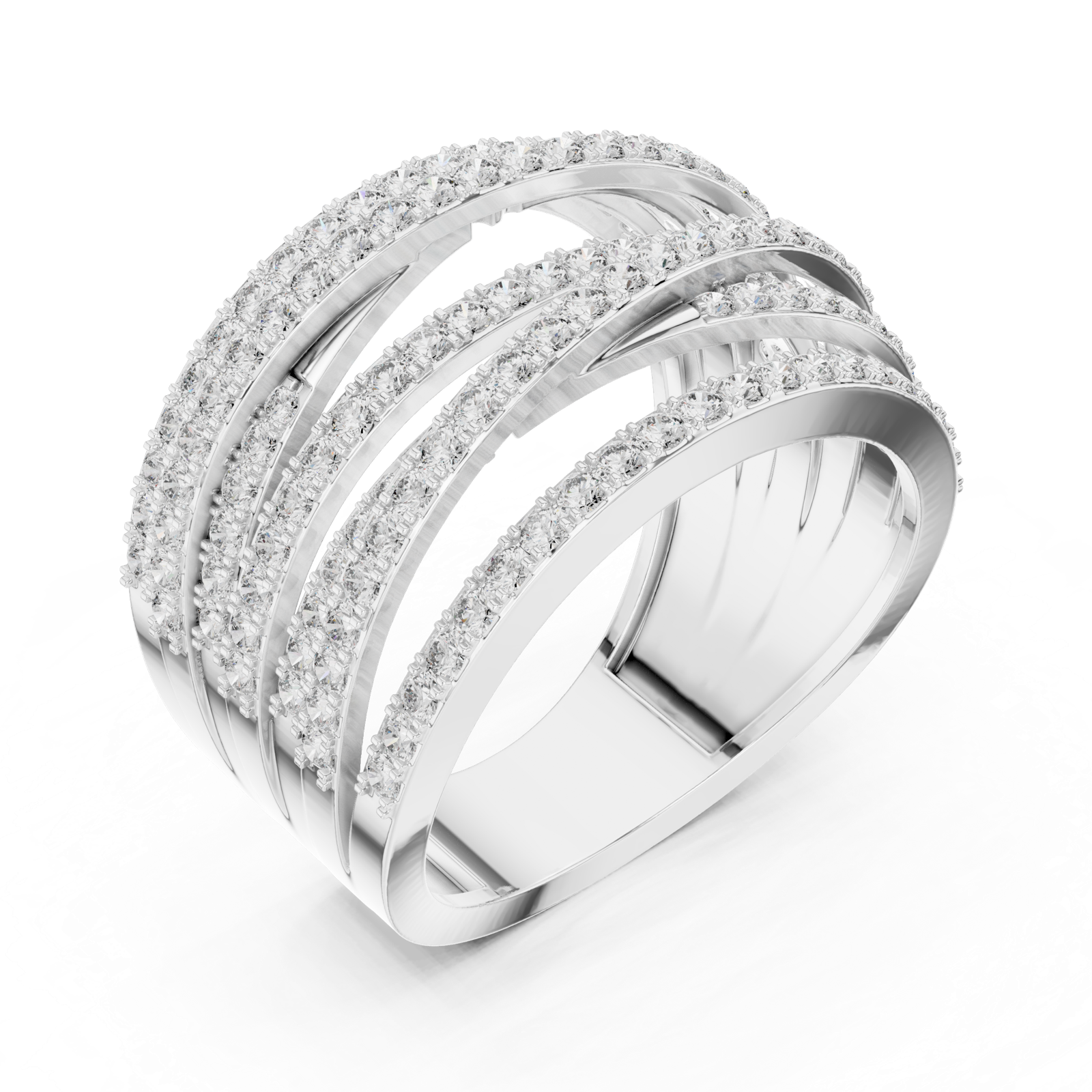 Gold Pendant 9-10039L_SS7, White Gold, view 2