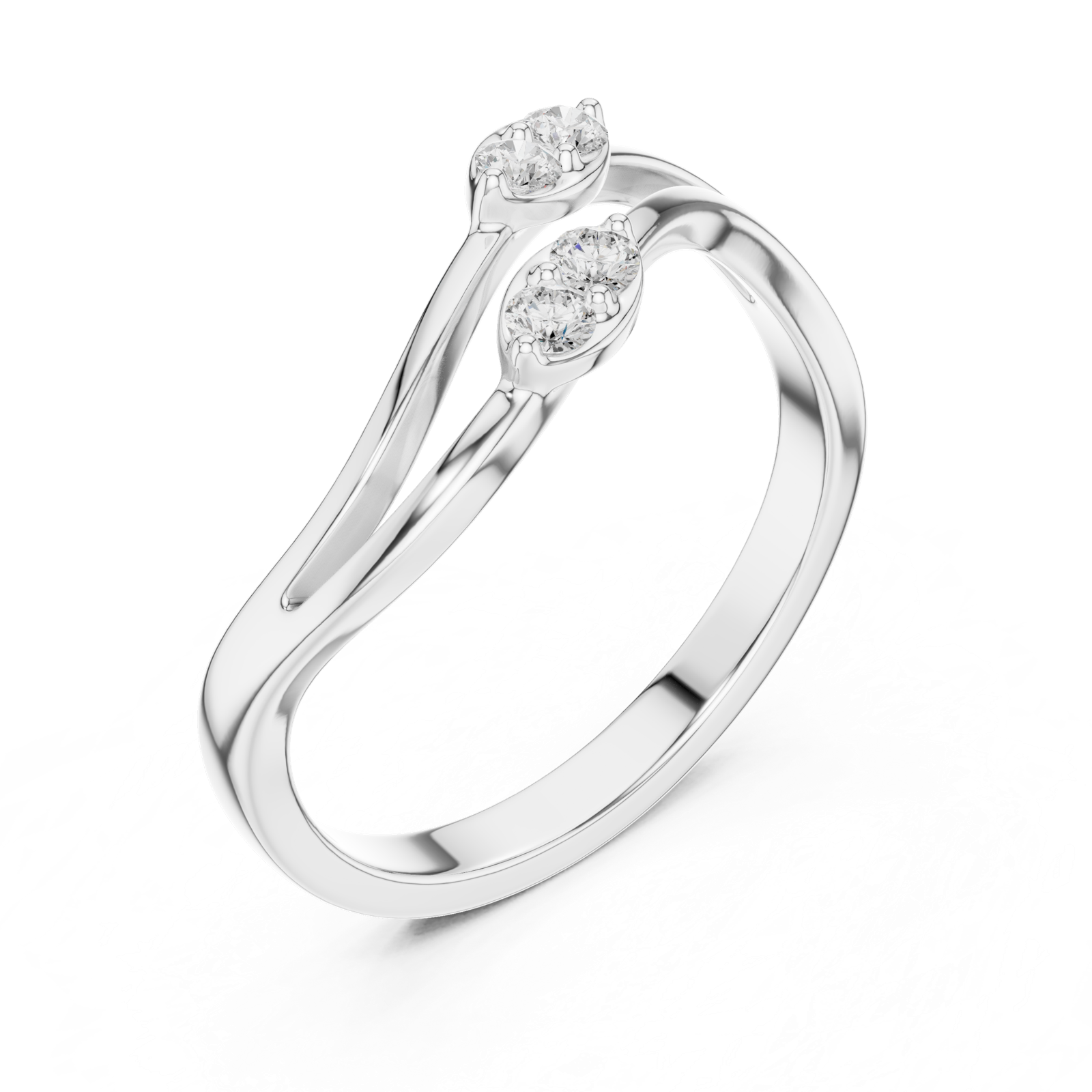 Gold Ring SBWR(4), White Gold, view 2