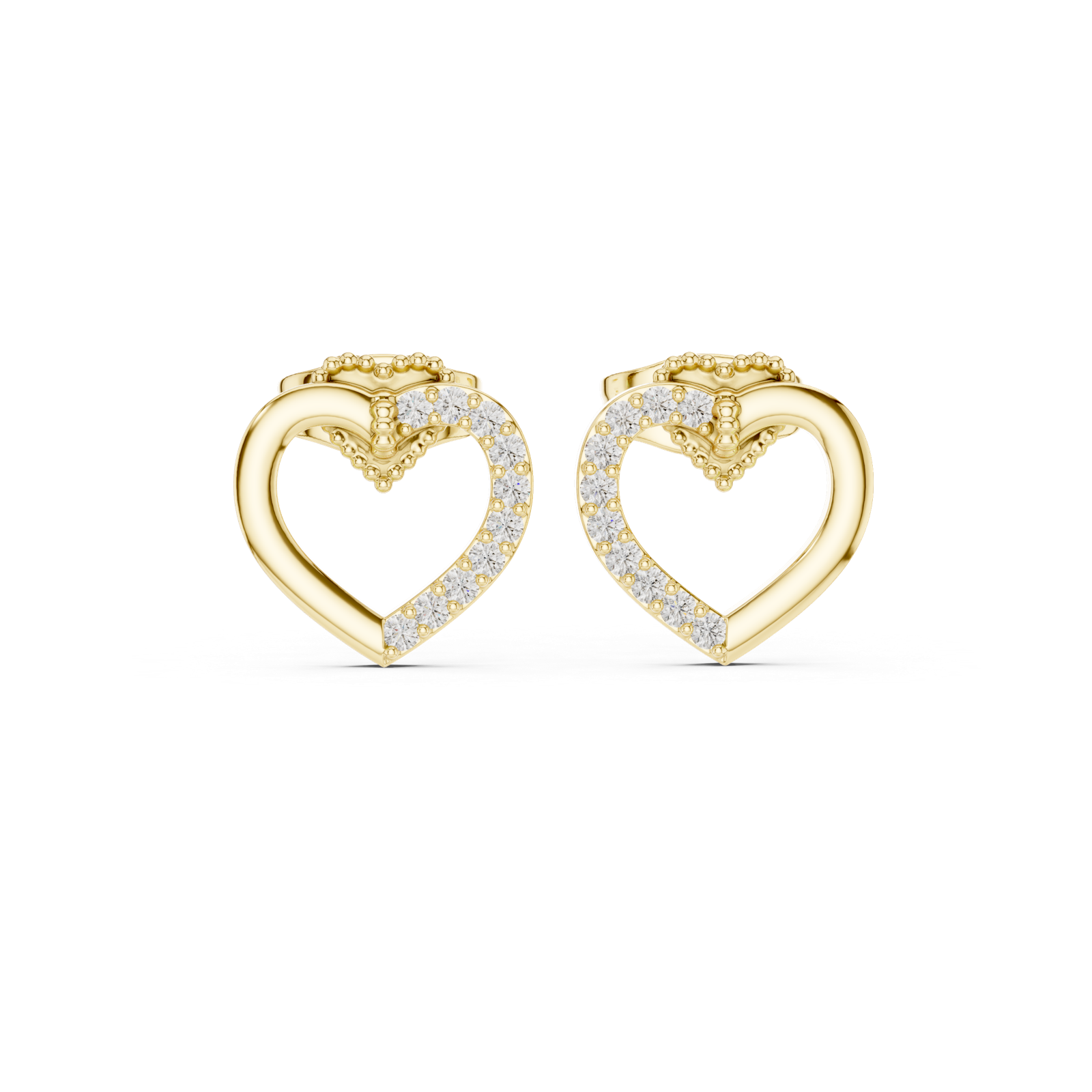 Gold Earrings 9-10098E, Yellow Gold