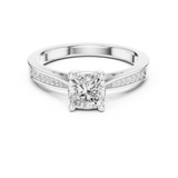 Gold Ring DDLR-524, White Gold, view 4