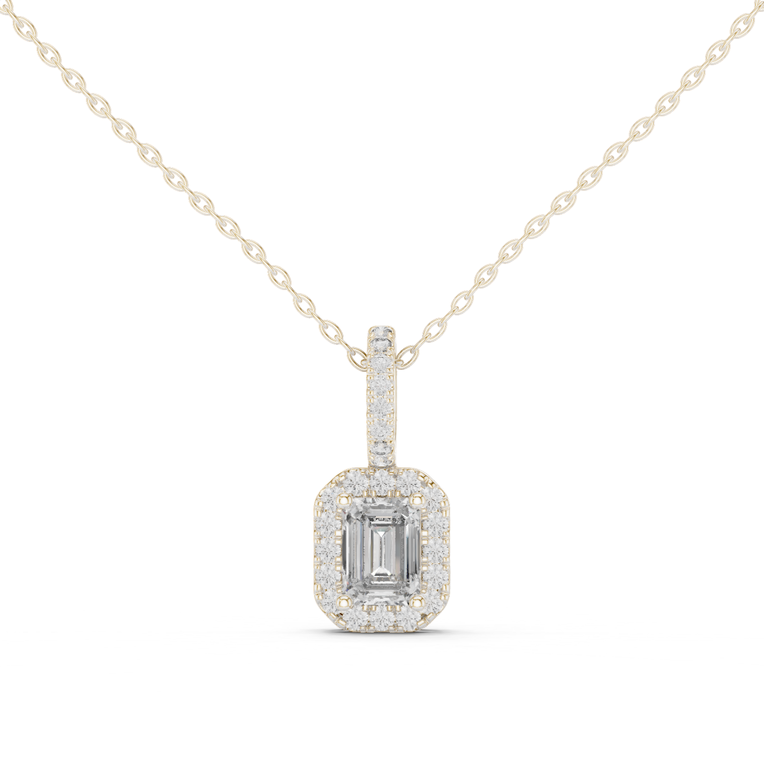 Gold Pendant GPD-0002, White Gold
