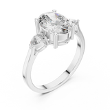 Gold Ring ALJLR-491, White Gold, view 2