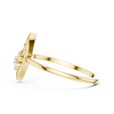 Gold Ring DR-6249, Yellow Gold, view 3