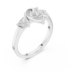 Gold Ring DDLR-1093, White Gold, view 2
