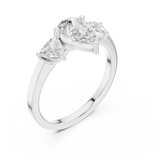 Gold Ring DDLR-1093, White Gold, view 2