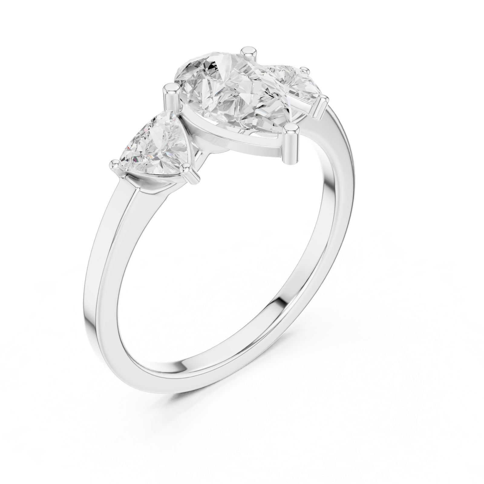 Gold Ring DDLR-1093, White Gold, view 2