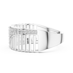 Gold Ring LR-01 (11), White Gold, view 3