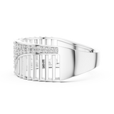 Gold Ring LR-01 (11), White Gold, view 3