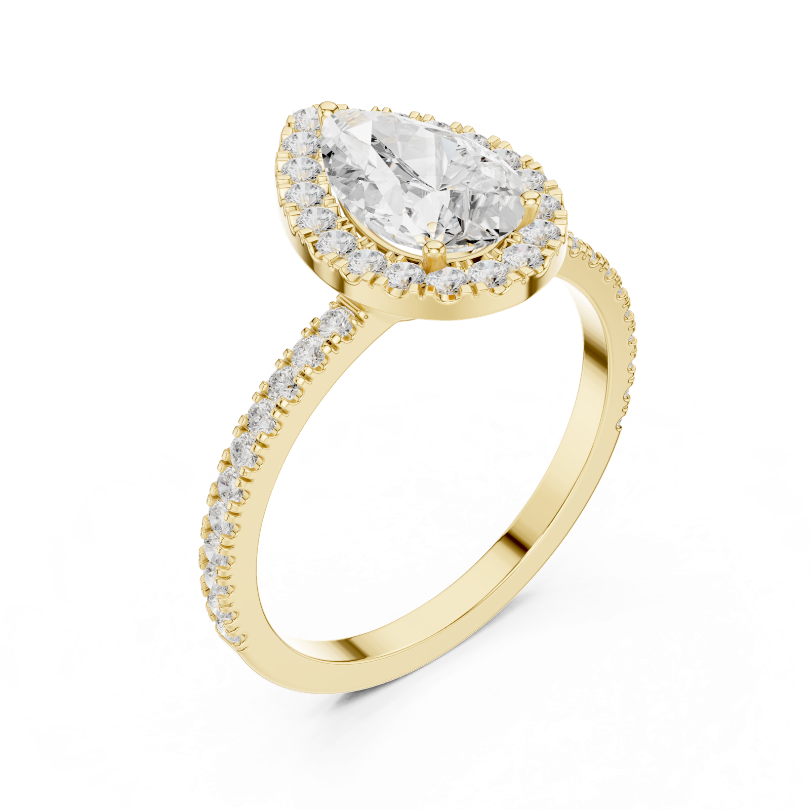 Gold Ring DDLR-1085, Yellow Gold, view 2
