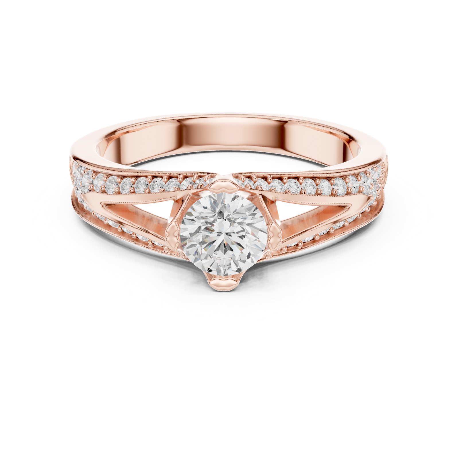 Gold Ring LR-0305, Rose Gold