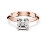 Gold Jewelry L36-8, Asscher center stone, Rose Gold, view 4