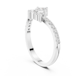 Gold Ring HLR-44, White Gold