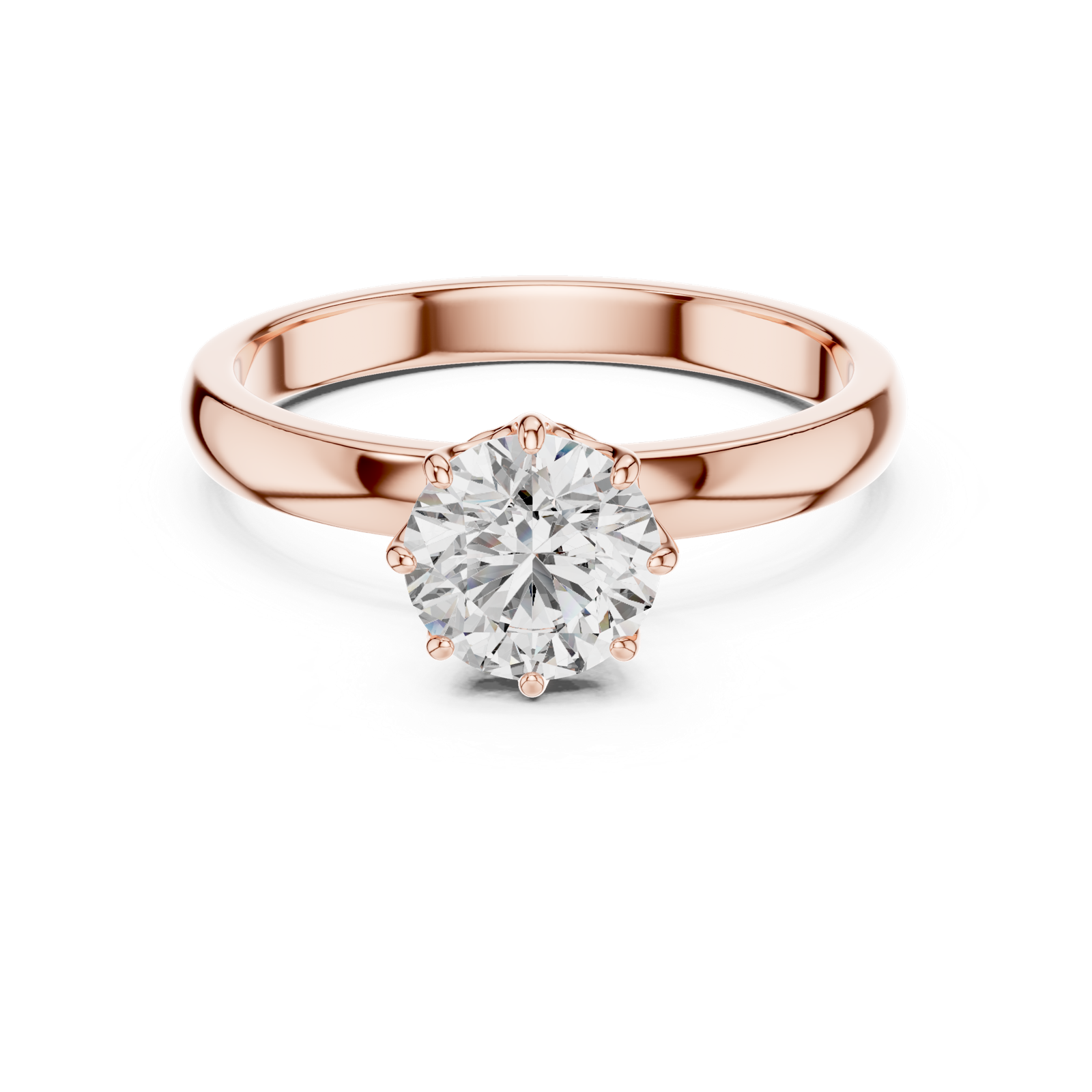 Gold Ring LR-0002, Rose Gold, view 4