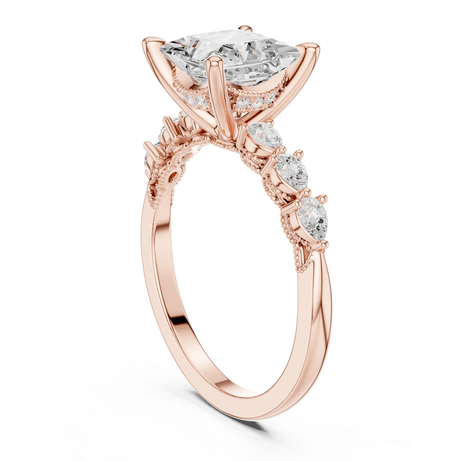 Gold Ring DDLR-1007, Rose Gold