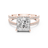 Gold Ring L03-1384, Rose Gold, view 4