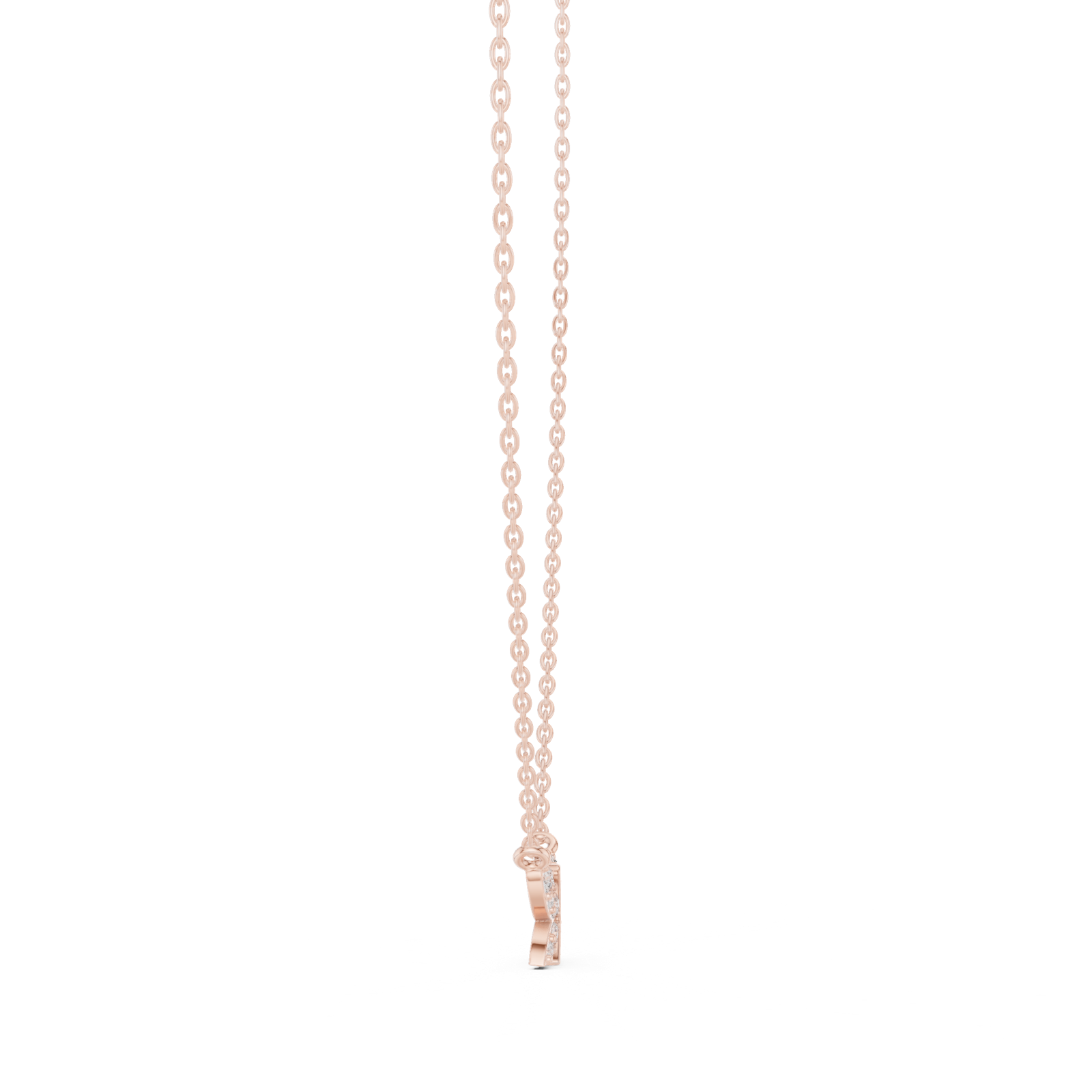 Gold Pendant GPD-0010, Rose Gold, view 3