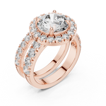 Gold Ring DDLR-007, Rose Gold, view 2