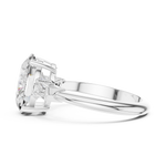 Gold Jewelry L35-67, Oval center stone, White Gold, view 3