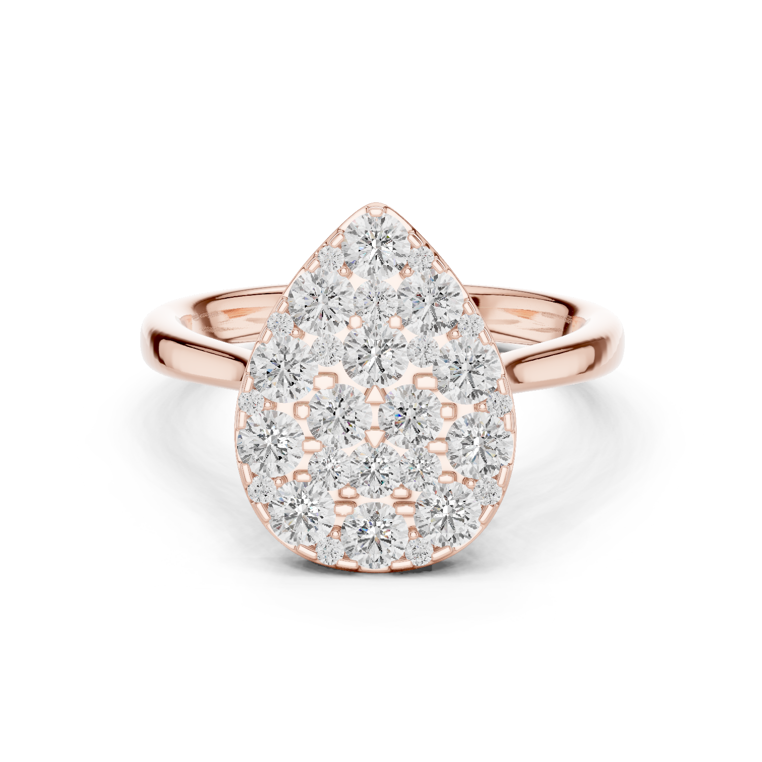 Gold Ring DDLR-784, Rose Gold