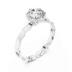 Gold Ring LR-0019, White Gold, view 2