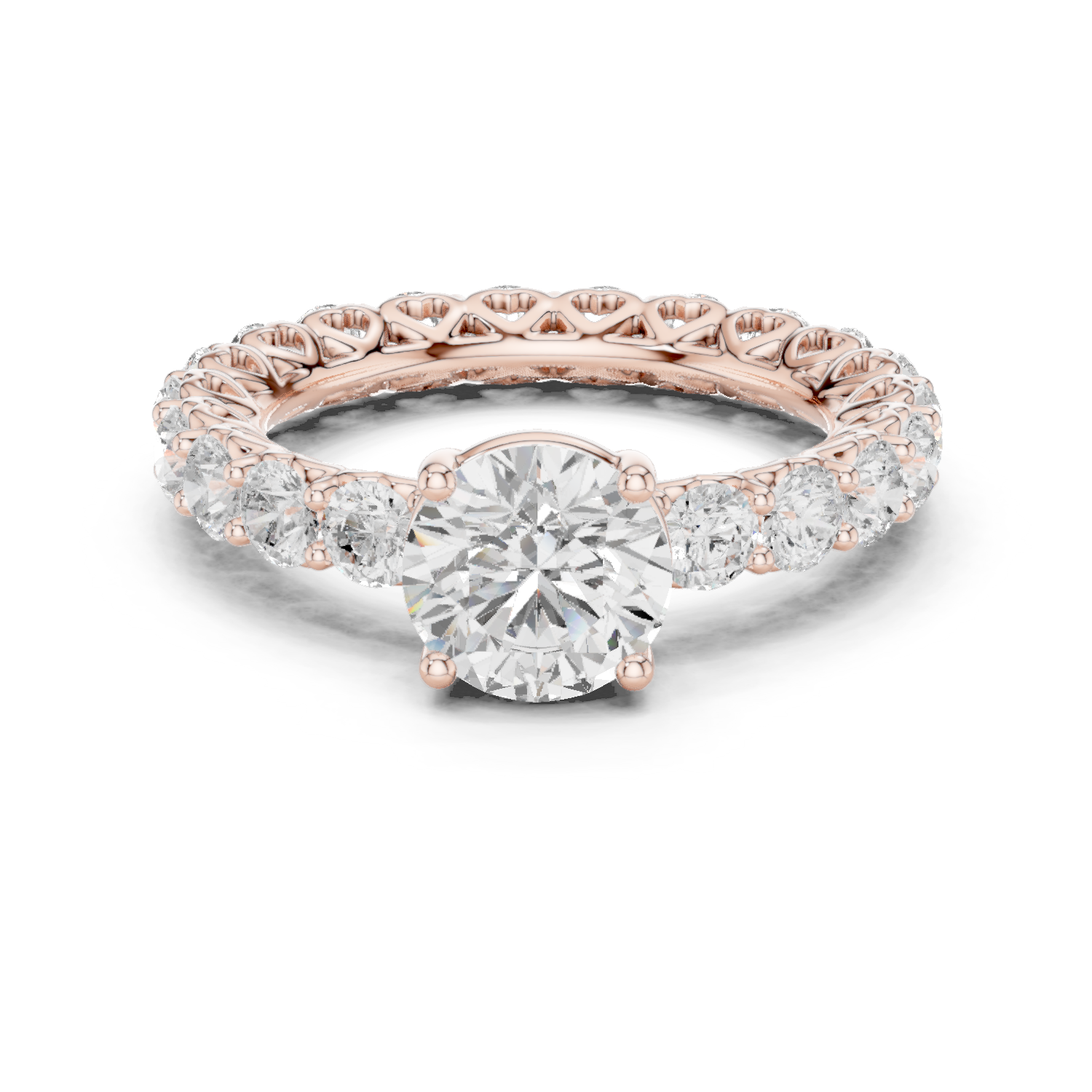 Gold Ring DDLR-693, Rose Gold