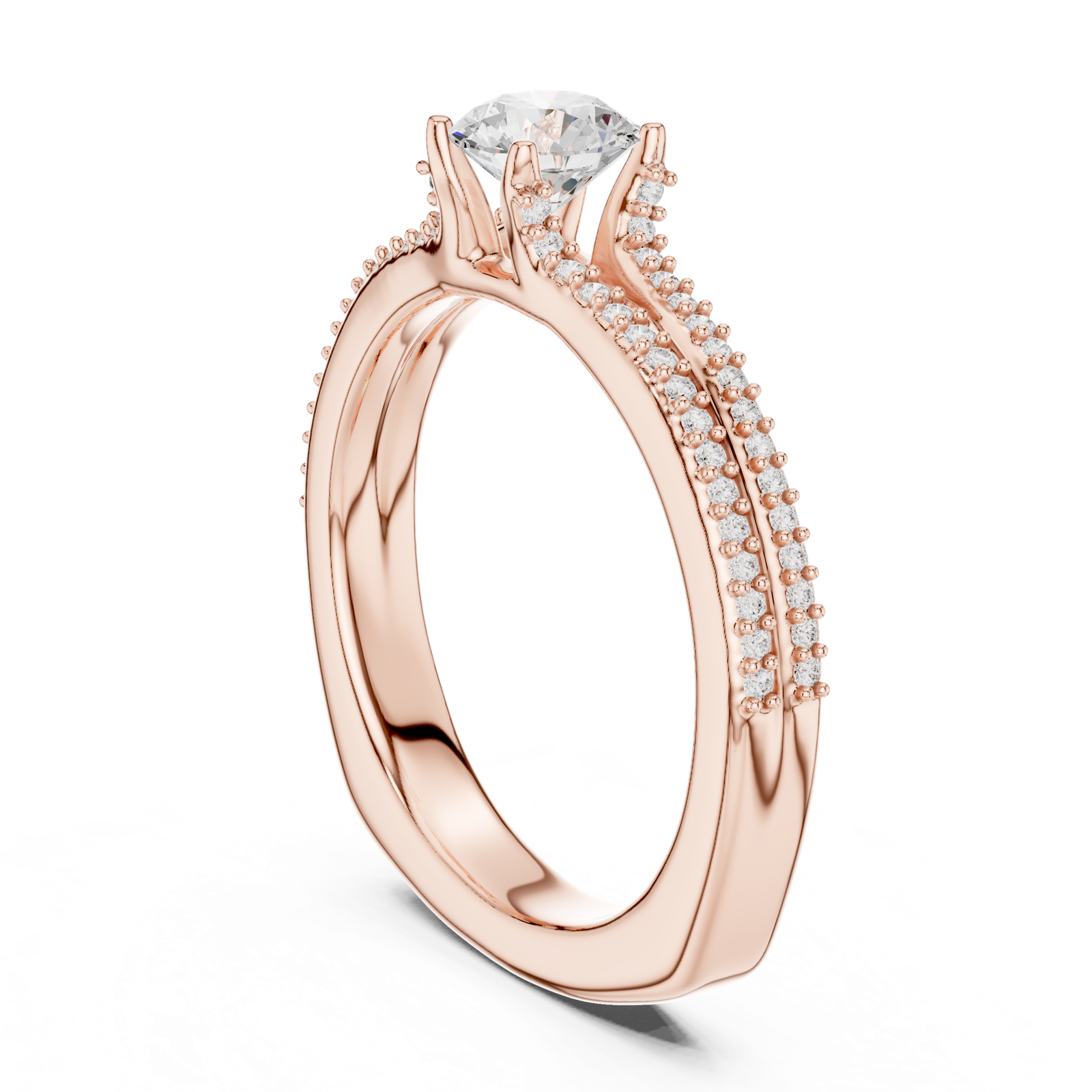 Gold Ring LR-0330, Rose Gold