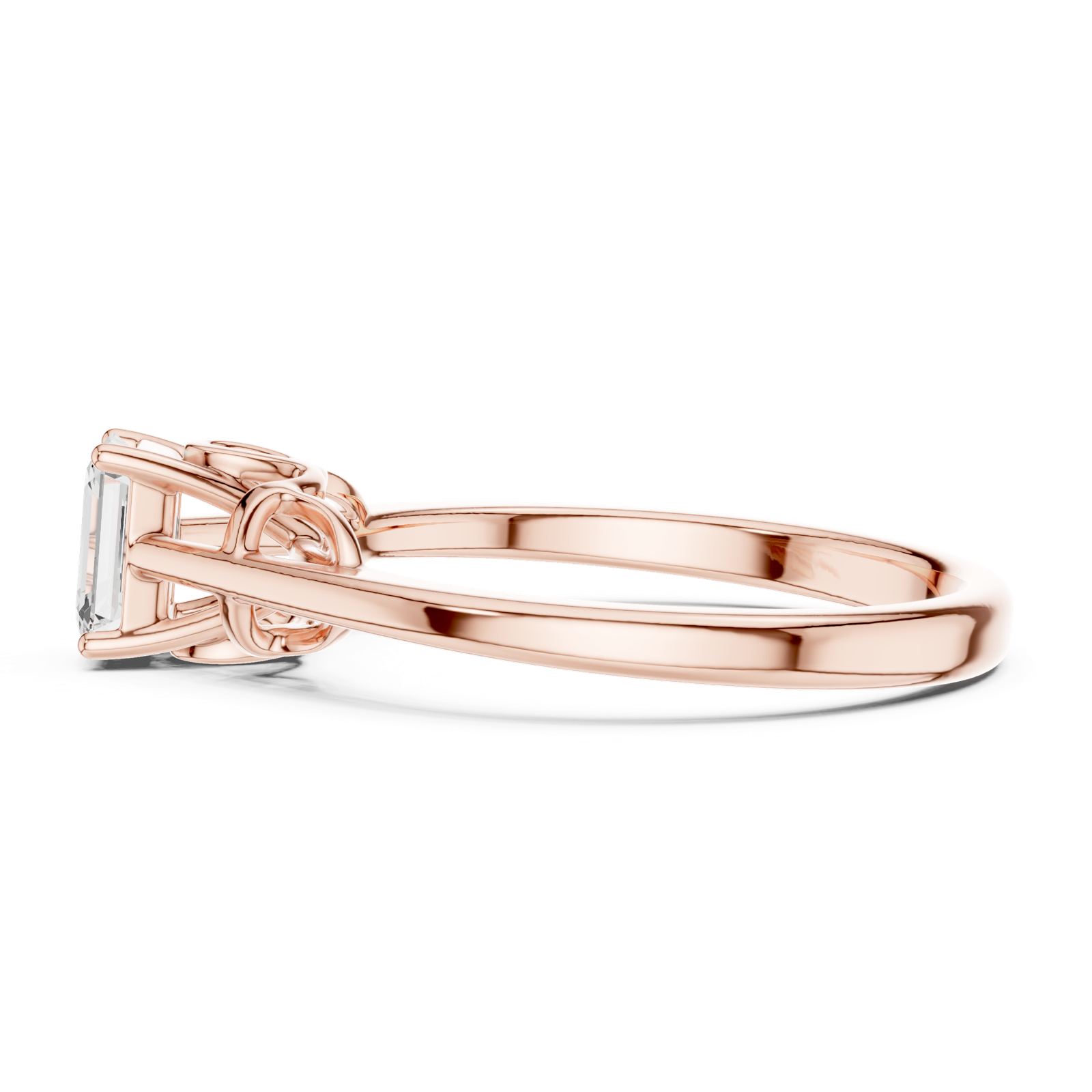 Gold Ring DDLR-483, Rose Gold, view 3