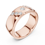 Gold Ring DDLR-426, Rose Gold, view 2
