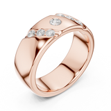 Gold Ring DDLR-426, Rose Gold, view 2