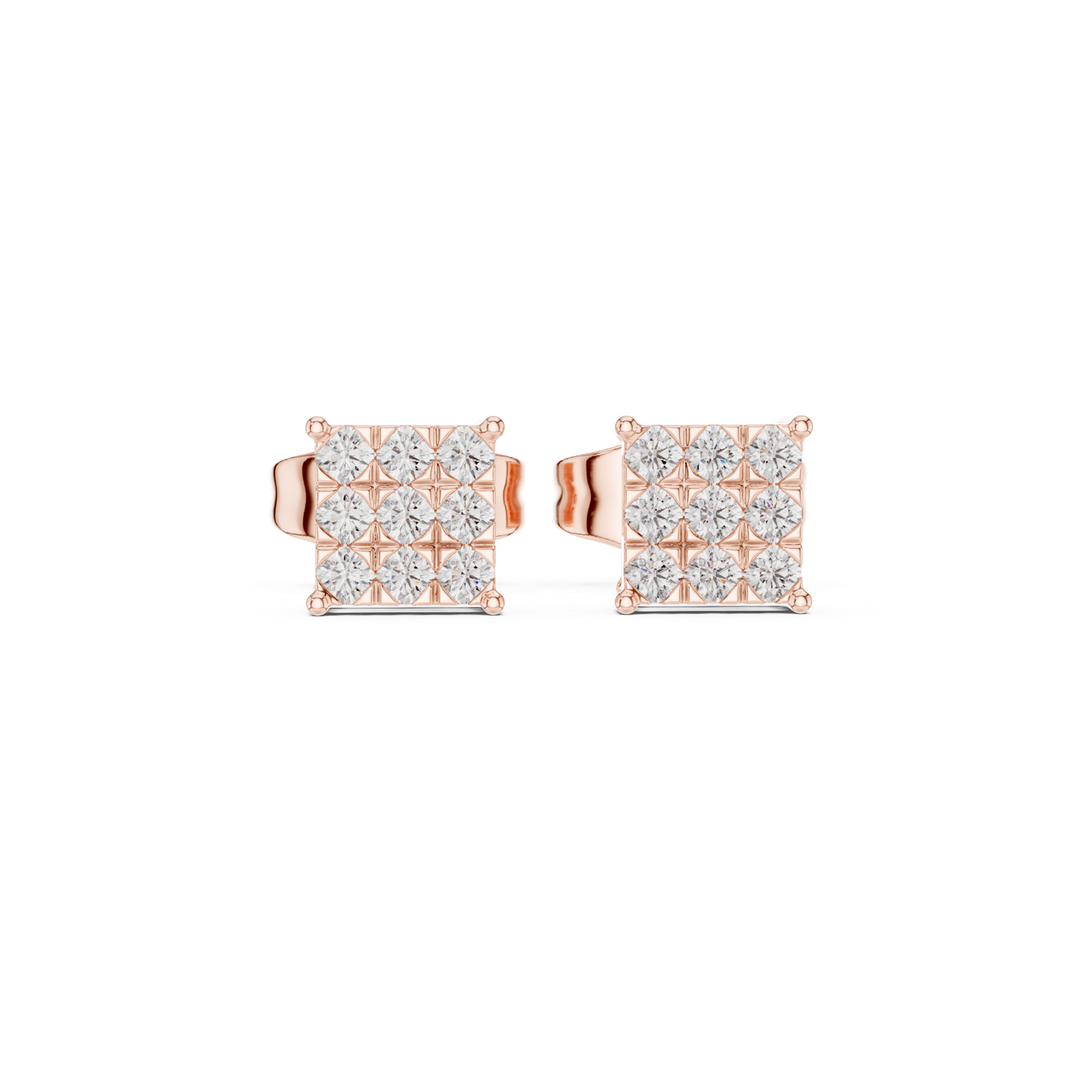 Gold Earrings 9-10099E, Rose Gold