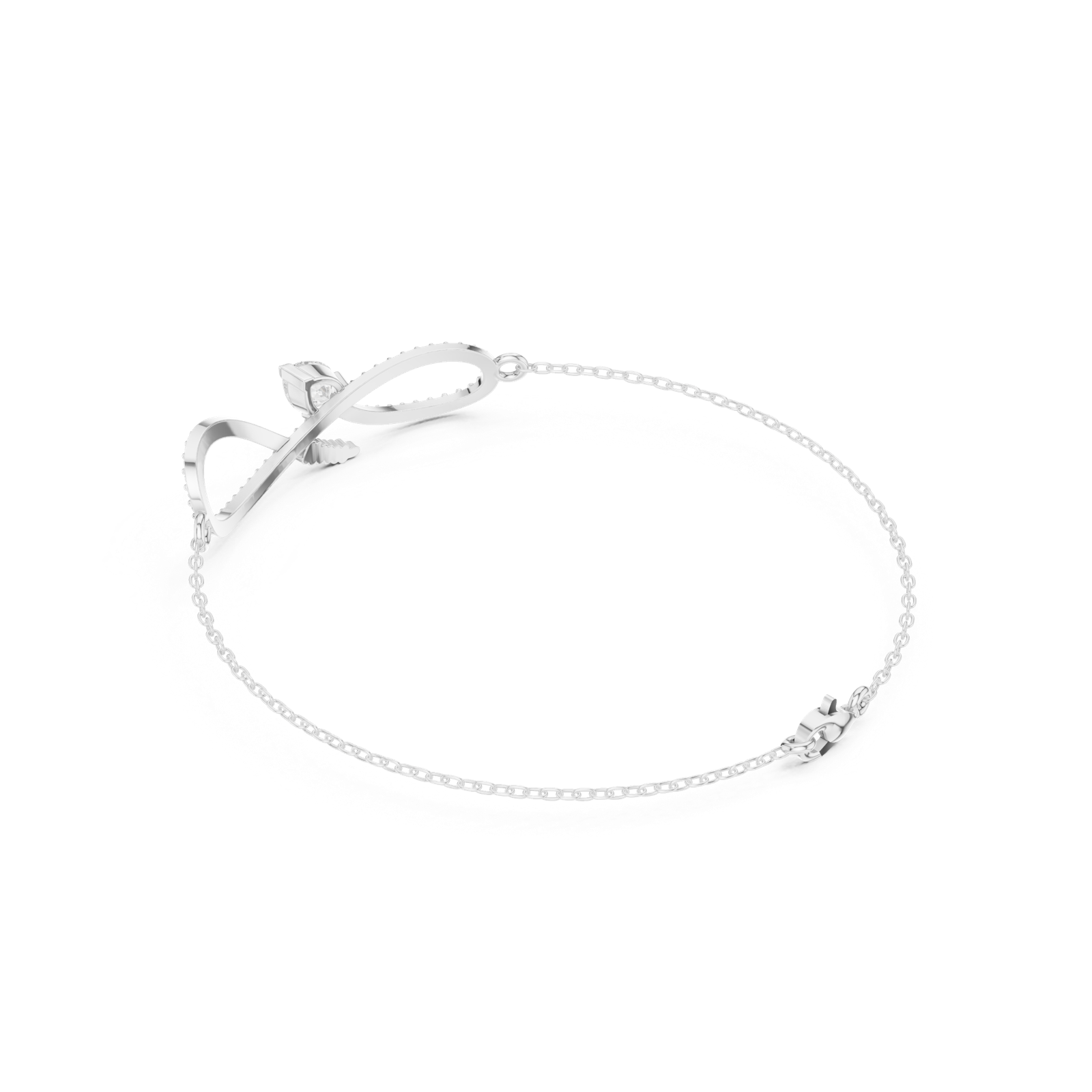 Gold Bracelet SBWB (40), White Gold, view 2