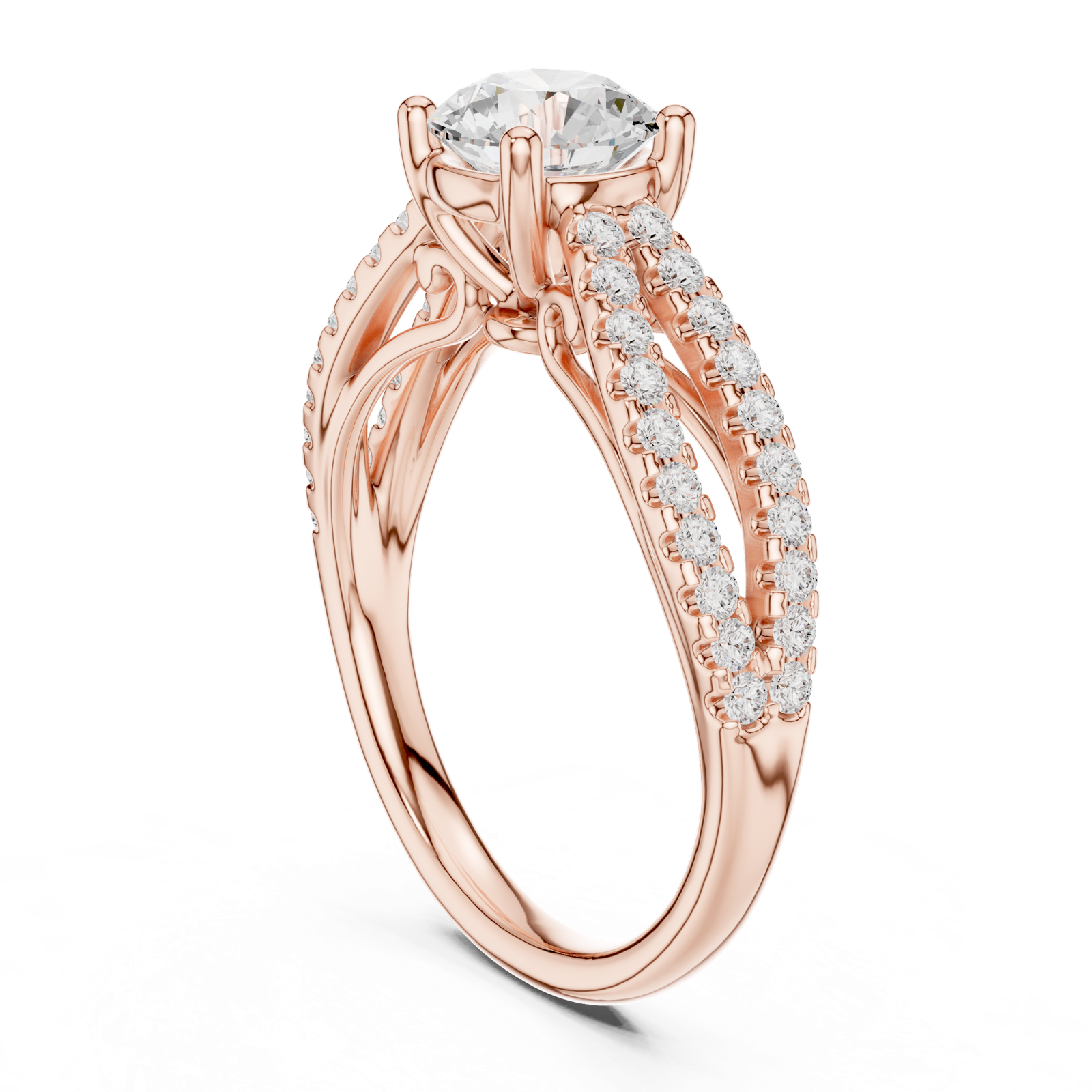 Gold Ring DDLR-636, Rose Gold