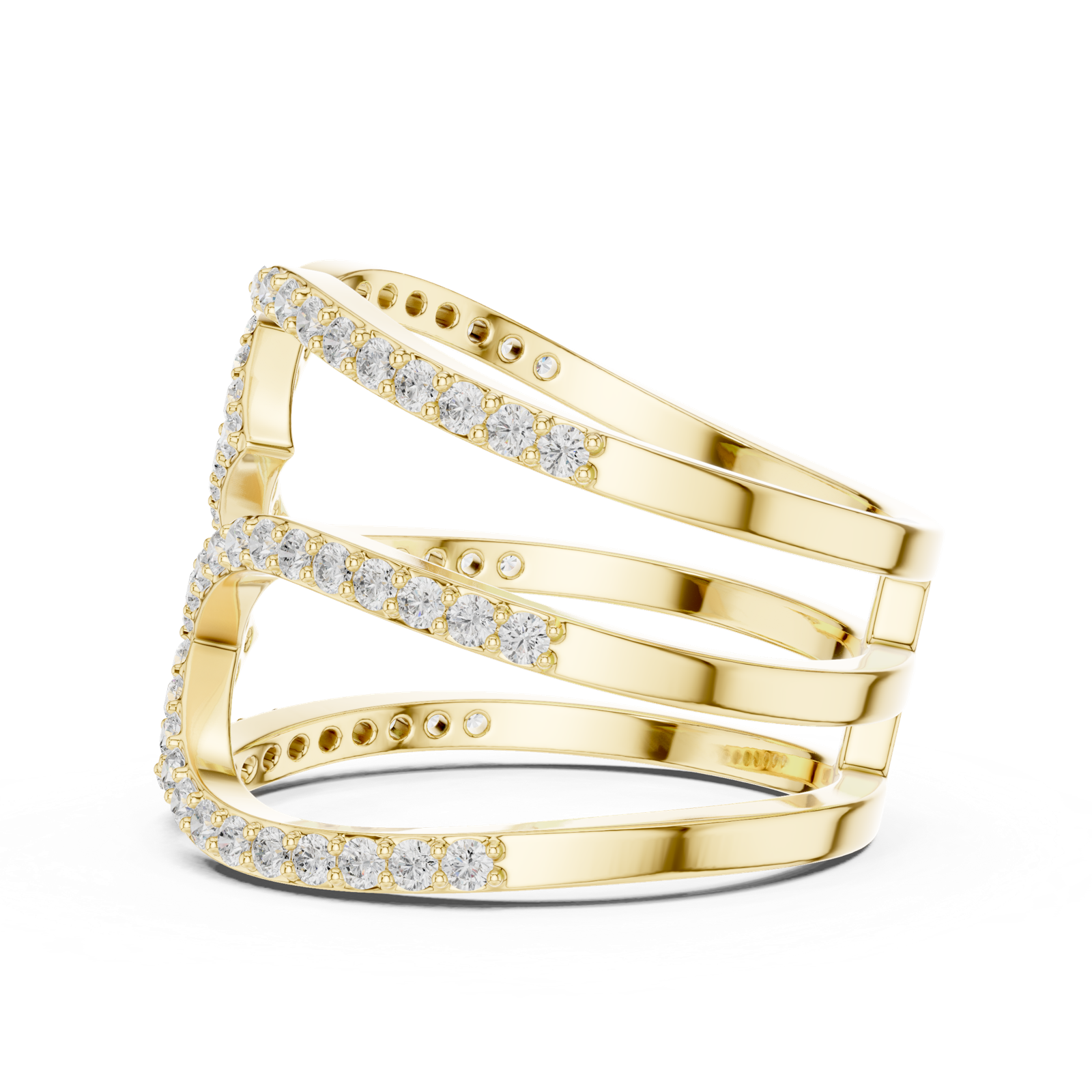 Gold Ring SBWR(34), Yellow Gold, view 3