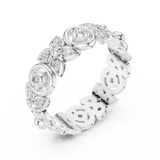 Gold Ring R36, White Gold, view 2