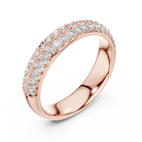 Gold Ring L03-549, Rose Gold, view 2