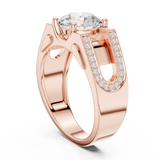 Gold Ring SBMR(45), Rose Gold, view 1